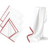 3 Pcs Microfiber Polishing Cloths for Glass Red White and, Anti-Lint Free, Hotel Kitchen, Tumblers Streak Cloth Bar Cleaning