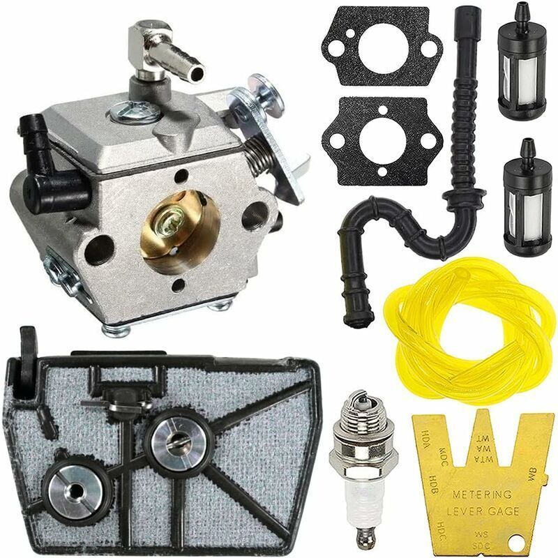 Replacement Carburetor Replaces Walbro WT Compatible with Stihl 028, Air Filter, 40 Includes Gasket, 16B for Tillotson HU and Fuel Line Filter.