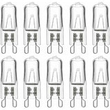 10 Pcs Bulb Halogen G9 40W 230V, 480LM 2900K Warm Dimmable White, Wall Lights Landscape Lamps, G9 Capsule Bulbs Cabinet Lighting for Chandeliers