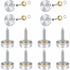 12 Pcs Cover Screws in Steel Stainless Screws a Mirror, 16mm