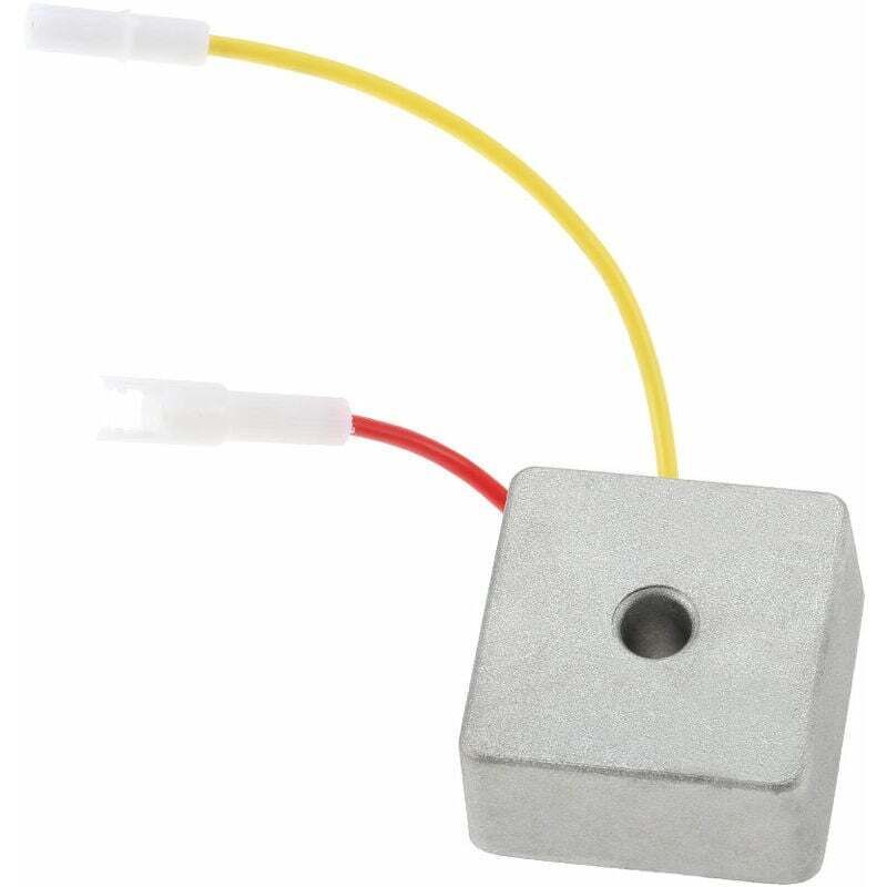 12V Voltage Regulator Rectifier Aluminum Heat Sink Voltage Stabilizer Compatible with Briggs & Stratton Lawn Mower Generator Engine Replacement Part