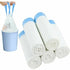 75 Pcs Garbage Bags 10L, White, 15L Garbage Bags with Handle of Transport Bags with Drawstring Bags with New Material for Kitchen Living Room Desk Men
