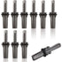 10 Pcs Stone Splitter Wedge Marble, Granite Stone Splitter Concrete Wedges Plug Wedge and Plumes Stone Cutting Tool for Concrete, 16mm