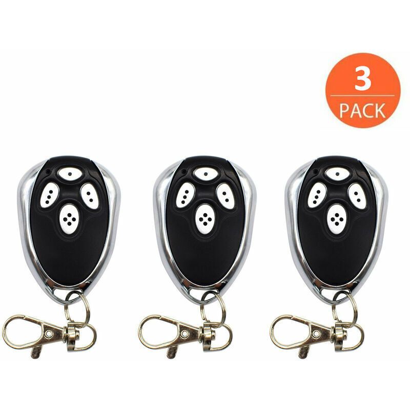 3 Pcs Alutech AT Motors Remote 433.92MHz Rolling Code Door of Garage, 4 AN