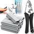 Ring Clamp with Clips Fences, Car Cushions Metal Fencing Pig Ring Clamp Wire Mesh Clamp for Pet Cages, 1200M