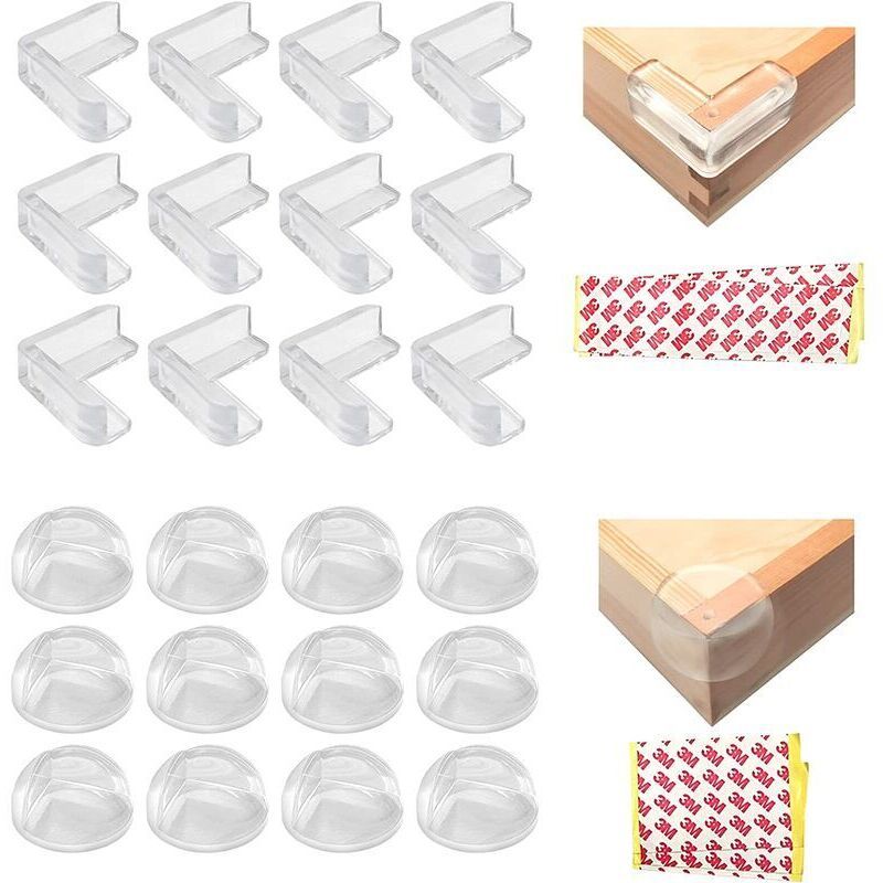 24 Pcs Corner of Table Protection Baby Transparent, Corner Protectors for Children