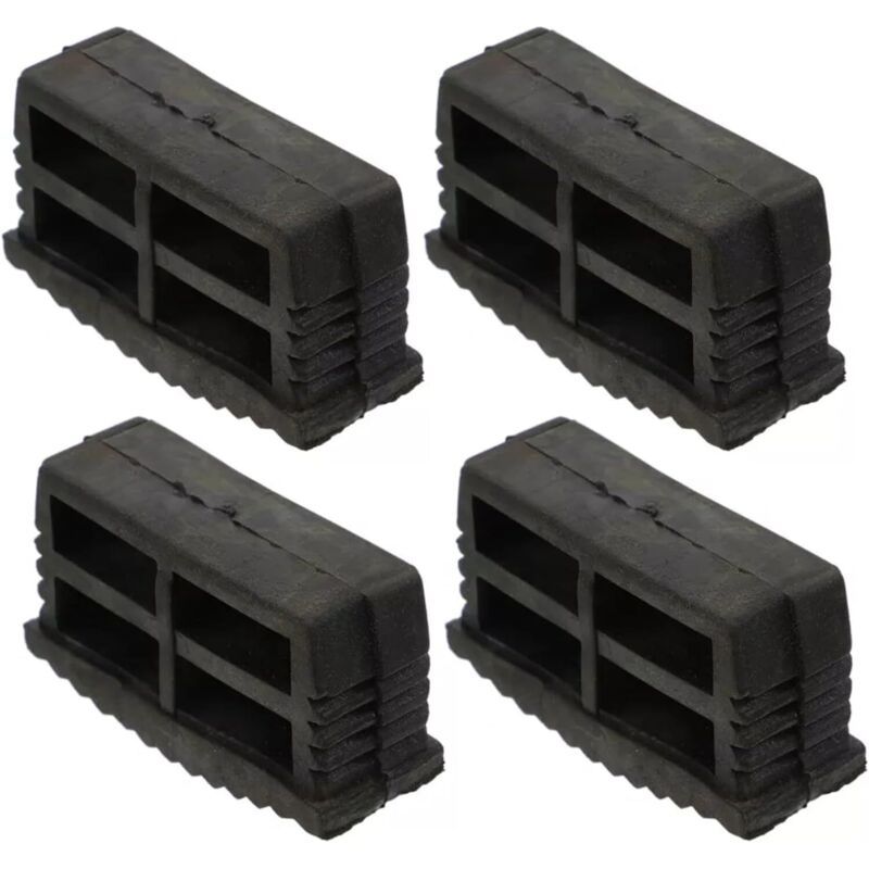 4 Pcs Ladder Stabilizer Pads Slip, in Rubber Anti-for Legs of Folding Ladders, 60 X 22 mm, 22 mm