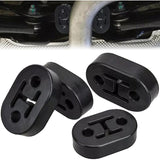 Pieces Holder of Echappement in Rubber Black, 2 Trous Cintre of Echappement Silent Bloc Echappement Holder of Echappement Car, 12mm