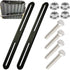 Kit of Holder Box Aux Lettres for Box Au Lettre 2 Kits for Fixer of Boxes Aux on of Portails or of Clotures Black, 215 X 24 mm, 24 mm, 215mm