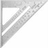 4, in, 1 Aluminum Carpenter Square Woodworking Ruler with Marking Gauge and Protractor
