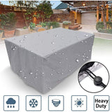 Cover Living Room of Garden Gray, Rectangulaire Tissu Oxford Waterproof Protection of the Snow Anti-86x86x36cm