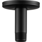 Shower Arm Black, Shower Head of Straight Arm Suitable for the Fixed Shower Head and Aa High Pressure, 10 cm