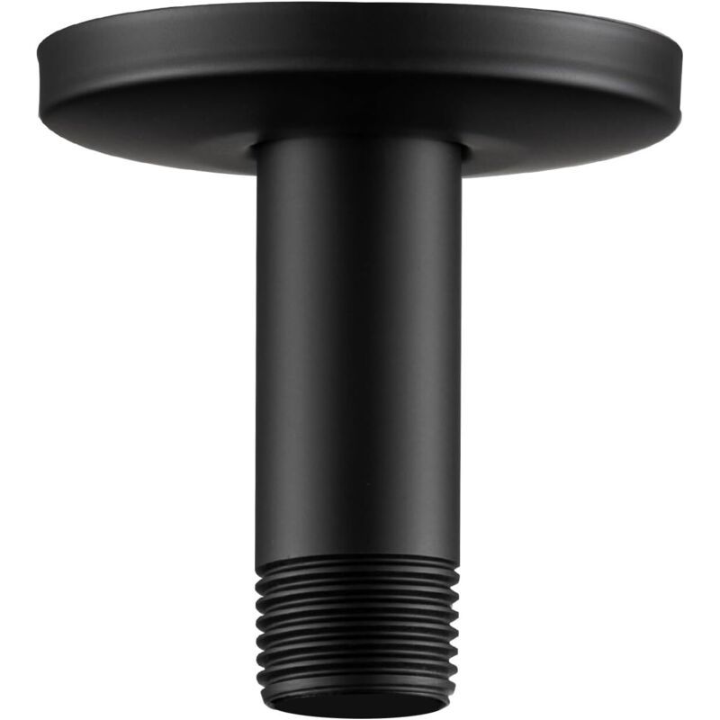 Shower Arm Black, Shower Head of Straight Arm Suitable for the Fixed Shower Head and Aa High Pressure, 10 cm