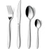 24, Fork and Spoon Dishwasher Safe Piece Stainless Steel Cutlery Set for 6 People with Straight Handles Elegant Cutlery Set Including Knife