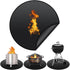 Round Barbecue Mat Floors, 120 and Cm Barbecue Mat Fireproof Mat Fireproof Floor Mat as Well as for Camping., 48in