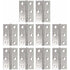 10 Pcs Charnieres Stainless Hinge Piano Pliantes Bandeau of Hinge of Door of Furniture Hinge with 6 Trous of Mounting Connecteurs for Jardinier, 48 mm