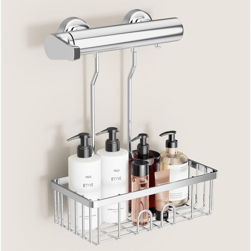 Shower Shelf Without Piercing Holder of Shampoo X Shower Shelf to Hang, 12 cm