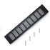 Mesh of Aeration in Aluminum a Encastrer Black, Mesh of Ventilation Angulaire for the of Placards and of Chambres, 400 mm