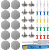 60 Pcs Button of Tools of Toit of Car Decoration Mounting Cap a Screws Repair of Toit of Boucle Fixe of Toit of Ciel of Toit for Fixe
