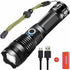 9000 Lumens Ultra Powerful LED Flashlight USB Rechargeable XHP70 Pocket Torch