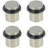 4 Pcs Butees of Door a Visser in Stainless Silver, 5 C Diameter 2 X H.2