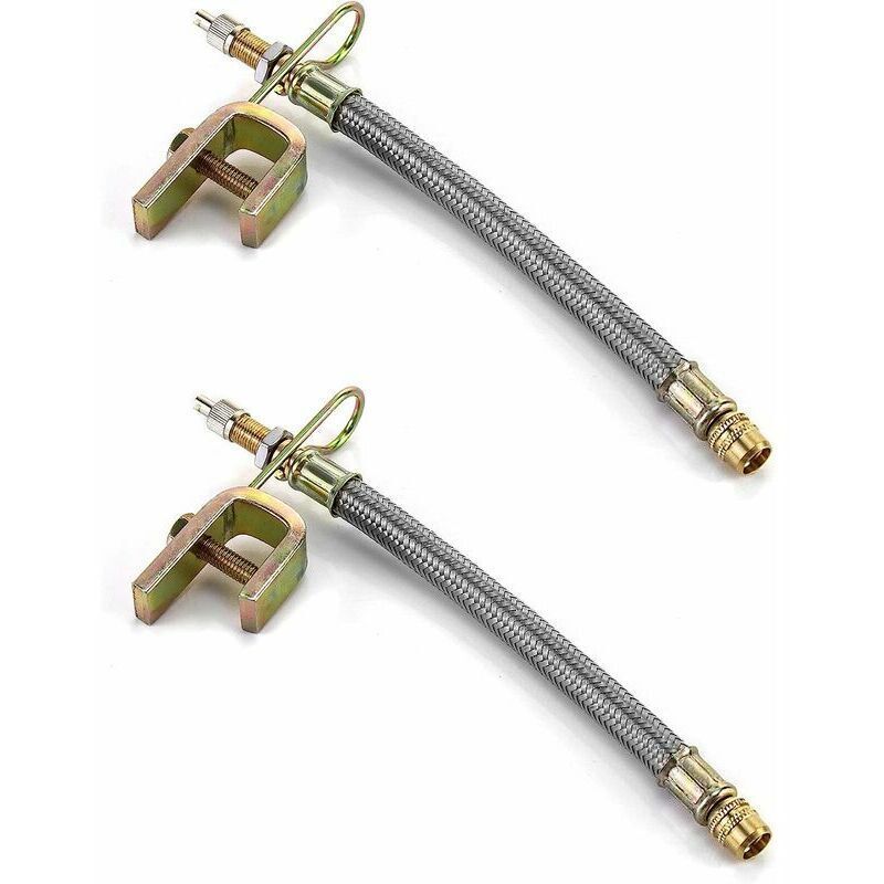 2 Pcs Extension Valve of Tire Bus and Remorque Tire Valve Rallonge for Tire of Truck Accessories Equipement Outdoor, 18cm