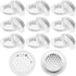 20 Pcs Mesh of Ventilation White, Mesh of Ventilation Round Mesh of Ventilation Stainless Aeration Round of Round of Hole for Cabinet Cupboard, 35mm
