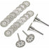 20 Pcs Disque Diamant of Cutting Diamant Mini Disques a Tronconner with Mandrins Tiges for Rotatifs for Tools Glass Gemmes of Cutting, 22mm