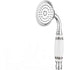 Classic Shower Knob Patterned Ceramic Handle in Ceramic Retro Sprayer a Hand of Traditional Style Telephone Sprayer a Hand Chrome Victorian