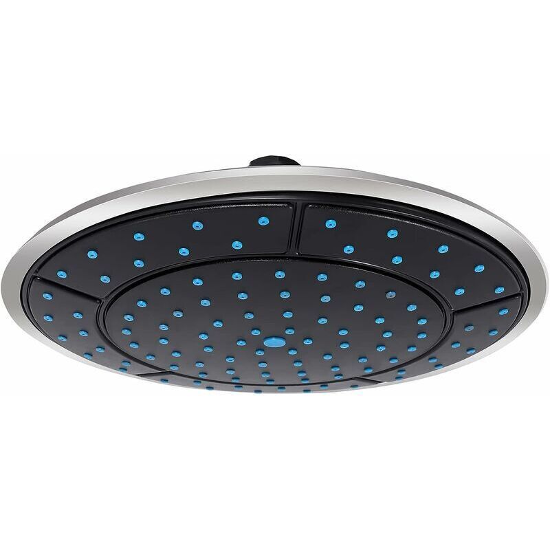 Round Rain Shower Head with Straight Screw Thread, 10 Inch