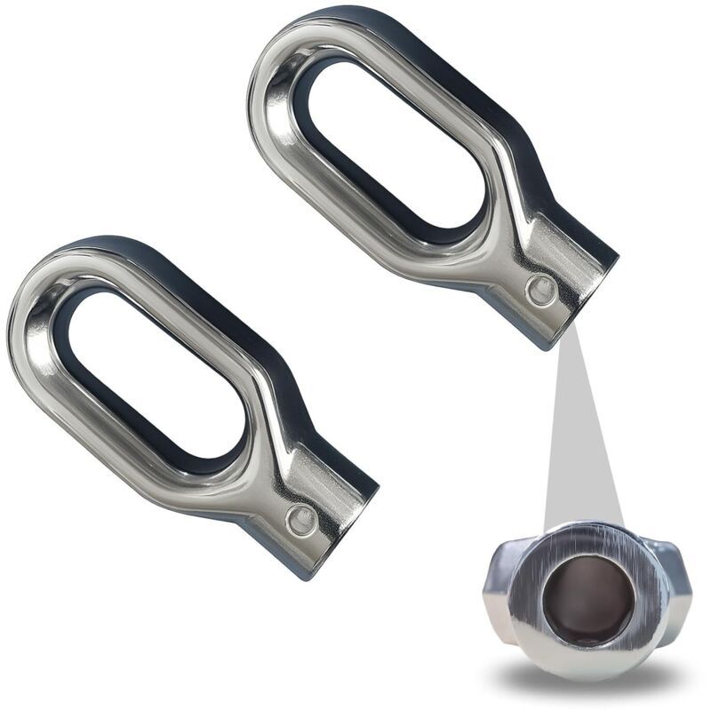 2 Pcs Treuil Anneau of Sortie Manuel in Alliage of Aluminum Trou Principal Petits Trous Lateraux, 10mm, 4mm