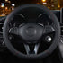 Car Steering Wheel Cover Red Black and, Anti-Slip Elastic, Breathable Carbon Fiber Steering Wheel Cover, 3739CM