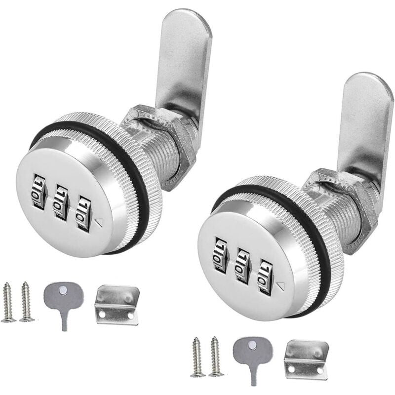 Pieces Drawer of Safety Letter Box Lock of Combination Cam Cabinet Code Lock Lock a Came Without Wrench