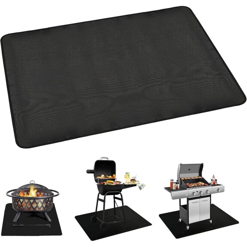 Fireproof Mat Mat of Fire Resistant A the Heat Rectangle for Outdoor Lawn Protection of Terrace, 50, BBQ and Outdoor Braseros, 64CM
