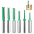 6, Wood Router Bits Copying Bits for Woodworking Bits Grooving Bits for Routers Piece Shank Router Bit Set, 6mm, 8mm, 3mm, 4mm, 5mm, 7mm