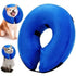 Dog Collar Blue, L Anti-Lick Dog Collar Inflatable Dog Collar Inflatable Recovery Collars for Wound Healing and Preventing Biting or Scratching