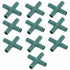 10 Pcs 4, Way Cross Greenhouse Frame Connectors Plastic Tube Connectors for Garden Frames, 16mm