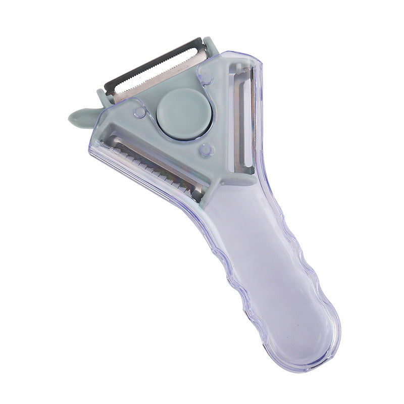 Peeler - 3-in-1 peeler - Ergonomic - Can be used for peeling, grating and slicing - Blue