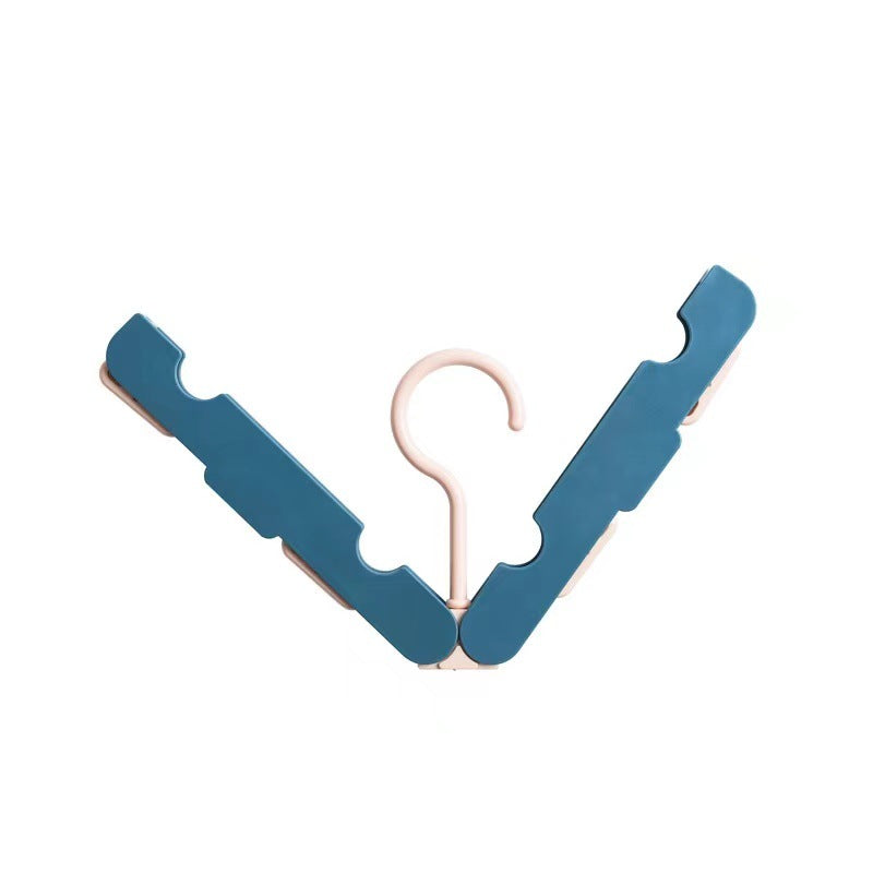 Folding Clothes Rack - Hanging Clothes Rack - Portable Folding Hanger with Hook - Ideal for Travel, Campers, Travelers and Small Spaces - Two-Piece Pack - Dark Green