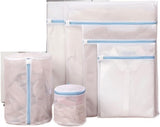 Laundry Bag - Blue Laundry Bags with Zipper - Fine Mesh Storage Bags - Protect Your Laundry and Washing Machine - Laundry Bags for Washing Bras, Underwear, Socks, Baby Clothes, Travel and Storage - Set of 6