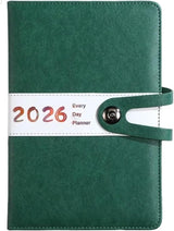 Agenda 2026 adults - Planner - Journal - Organizer - Business - Texture - PU material - A5 format - Vegetable