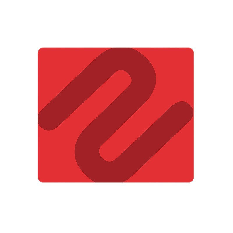 Mouse Pad - Gaming Mouse Pad - Pattern - Waterproof and Non-Slip Rubber Mouse Pad for Desk - Rounded Edges, Suitable for Gaming, Office and Home Use - 32 × 28 cm - Red