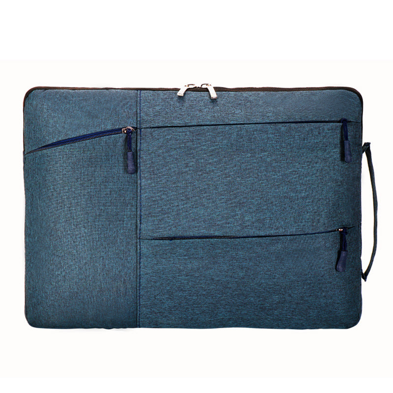 Laptop Case - Suitable for 13/14/15.6 inches - Zippered Laptop Case - Laptop Sleeve - Waterproof Oxford Cloth - Scratch and Wear Resistant, Easy to Carry - Blue