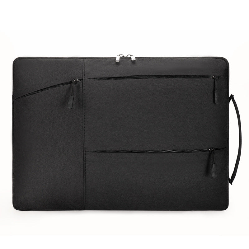 Laptop Case - Suitable for 13/14/15.6 inches - Zippered Laptop Case - Laptop Sleeve - Waterproof Oxford Cloth - Scratch and Wear Resistant, Easy to Carry - Black