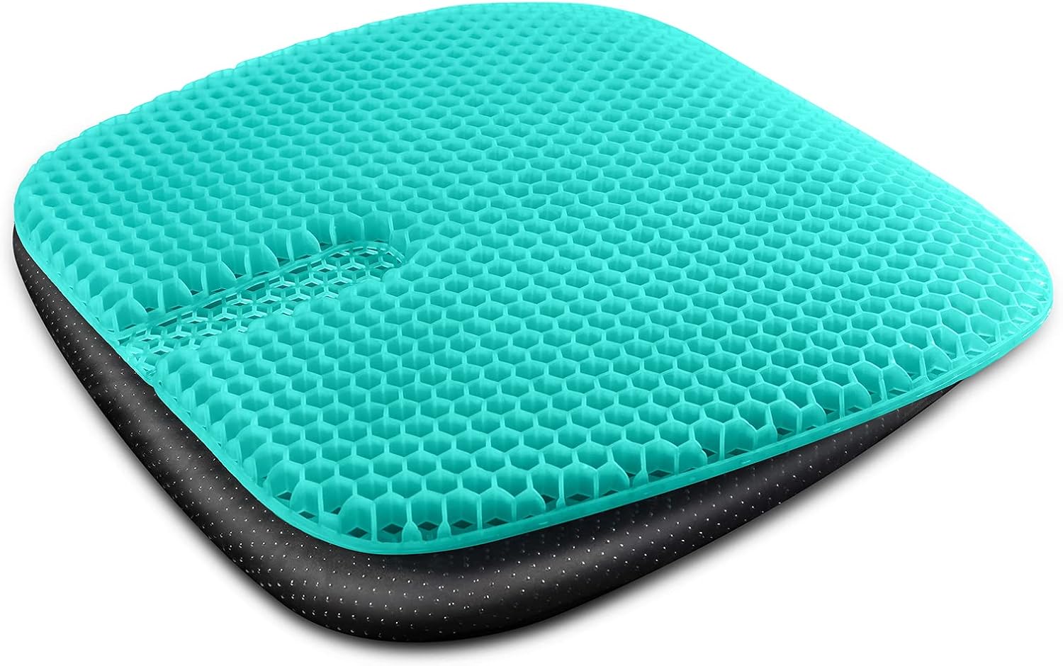 Gel Seat Cushion for Long-Term Sitting, Gel Cushions for Pressure Relief, Double Thick Gel Cushion for Sitting, Seat Cushions for Office Chairs with