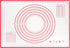 Non-stick rolling pin, 70×50cm silicone rolling pin, non-slip silicone baking mat, food plate, cake mat, cake mat, cake/pizza mat 70*50CM - red