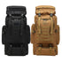 80L Military Tactical Backpack Waterproof Fishing Bag Multifunctional Bag for Adults Outdoor Sports Climbing Camping Black