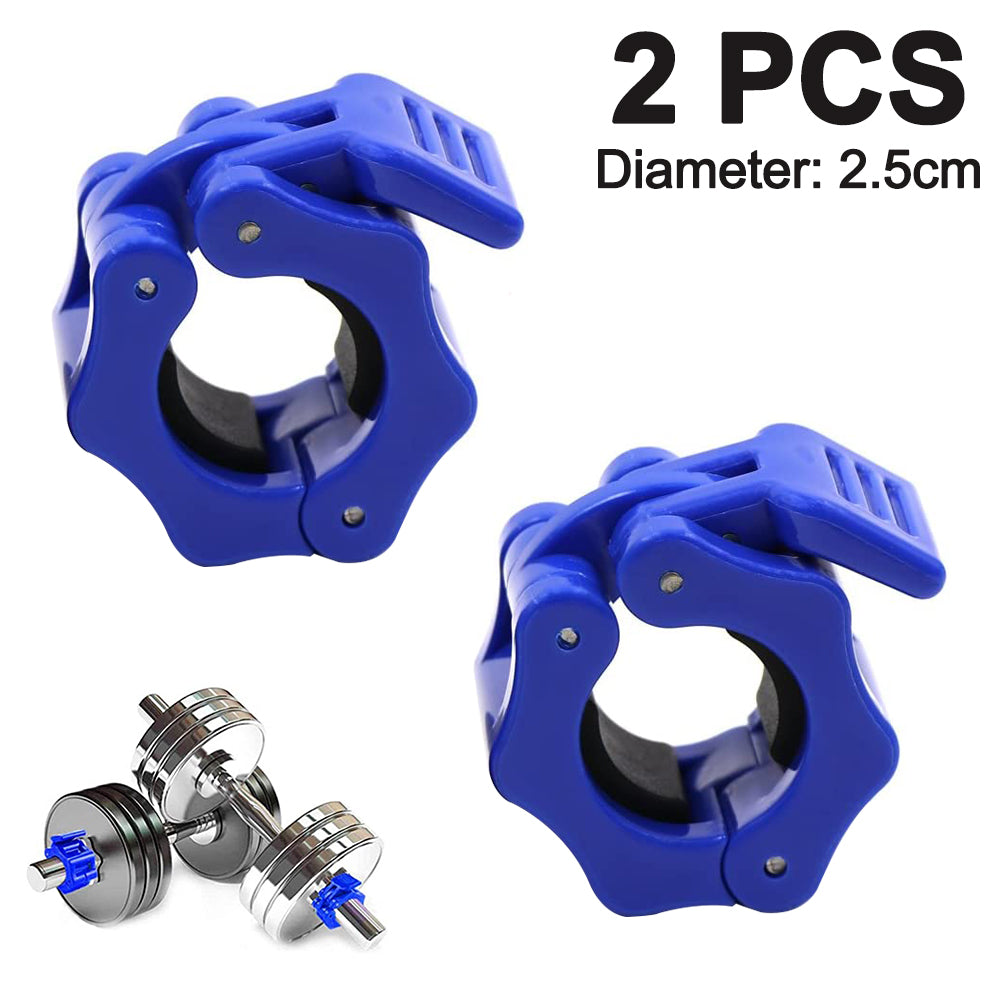 pcs Gym Barbell Clamps Quick Release Barbell Collar Clamps for