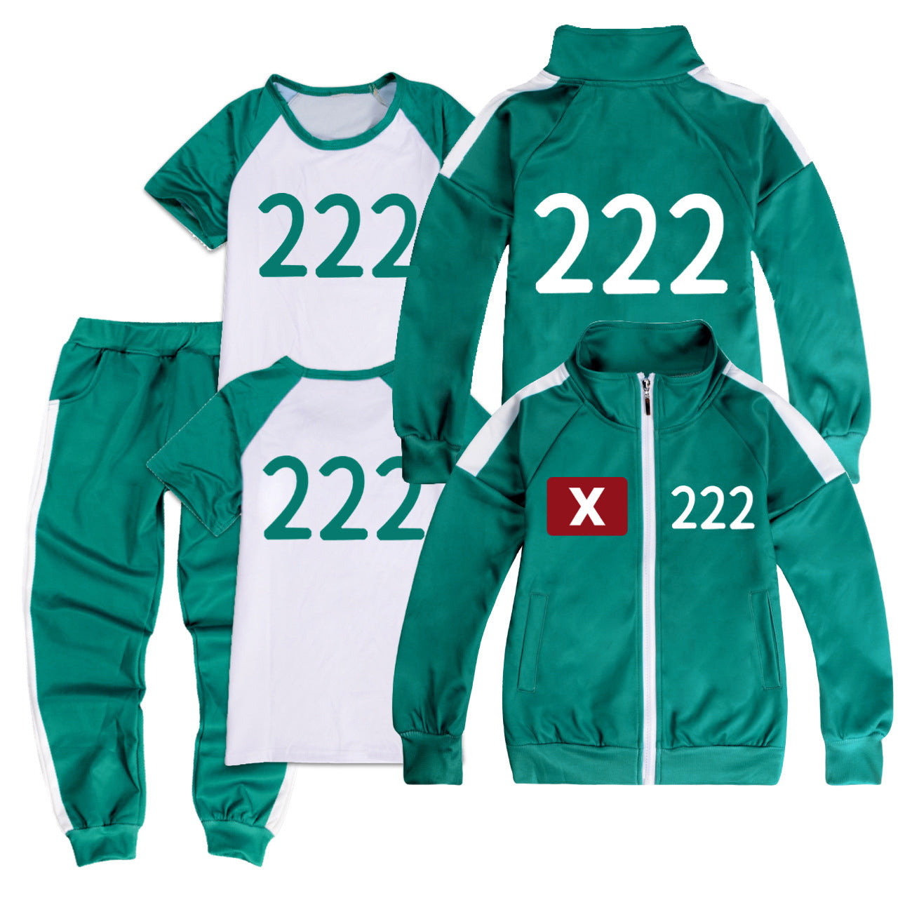 Squid Game, sportswear, complete set with rope 222 140