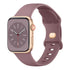 Soft Silicone Band for Apple Watch 8 7 6 5 4 3 SE Bracelet for IWatch Ultra 49mm 45mm 41mm 40mm 44mm 38mm 42mm Watch Smoky purple